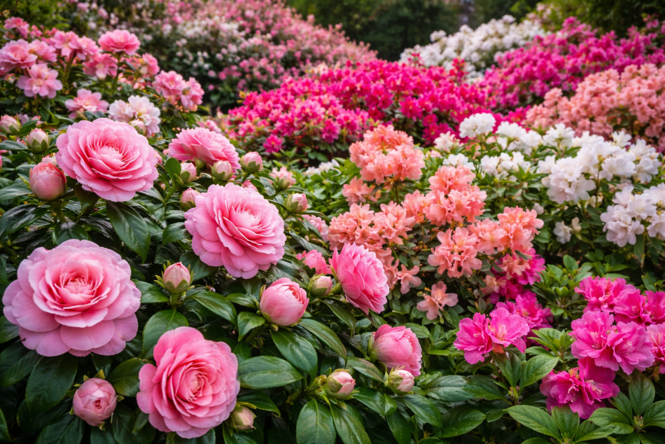 Вечер в Ботаническом саду: камелии и азалии среди зимы в Петербурге